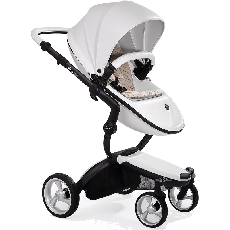 Mima Xari Complete Stroller, Black – Snow White / Sandy Beige