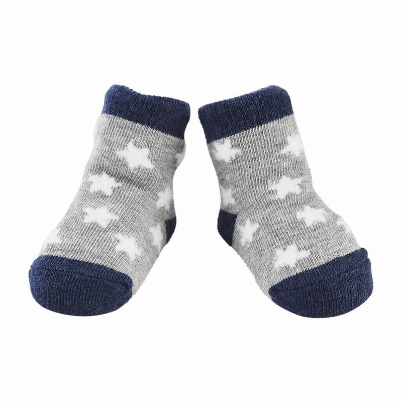 Single Socks – White Star
