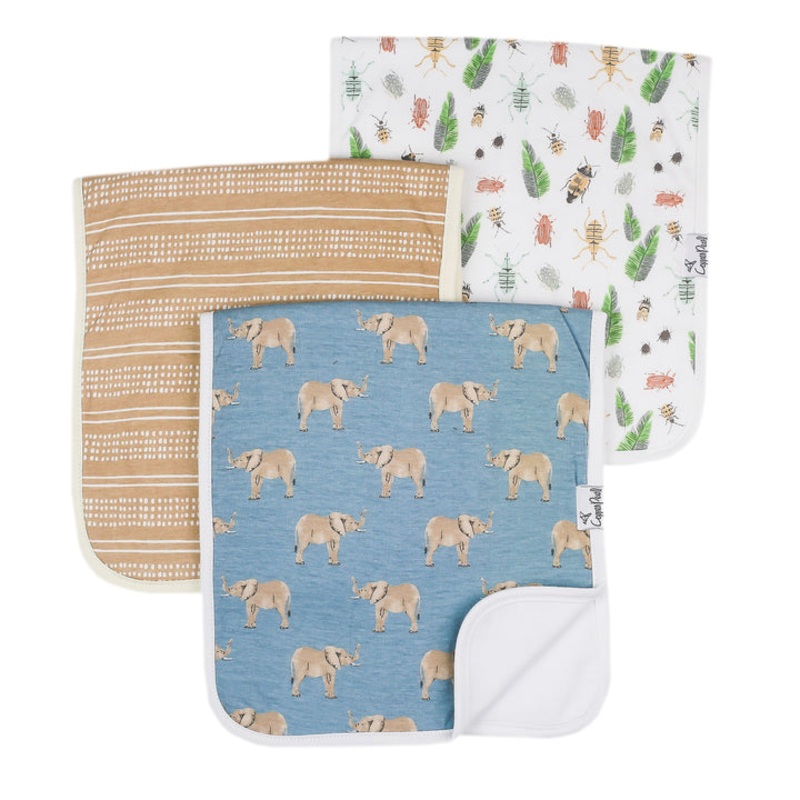 Copper Pearl Premium Burp  Cloths | Peanut