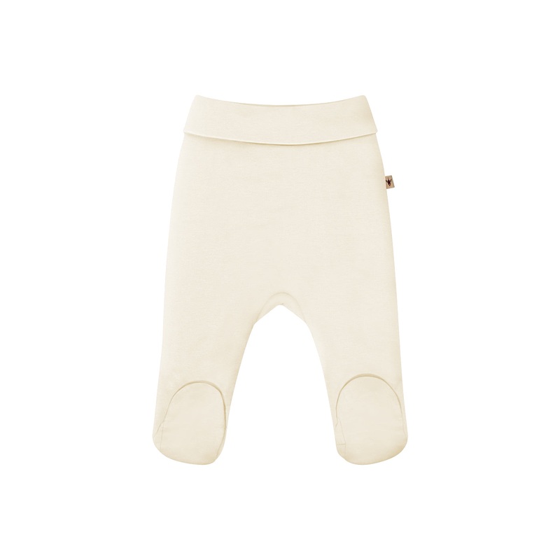 Fold-Over Waist Pants – Crema