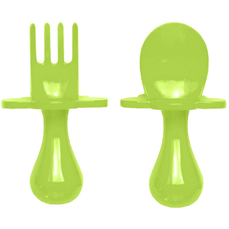 Grabease First Self Feeding Utensil Set – Green
