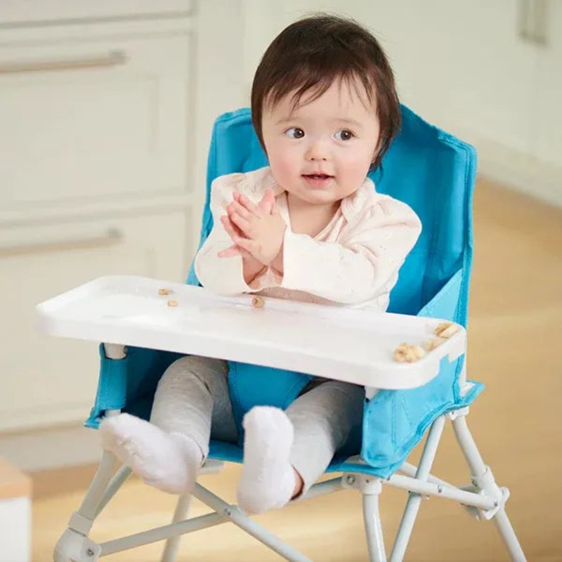 My Portable High Chair with Tray – Aqua (See Description)