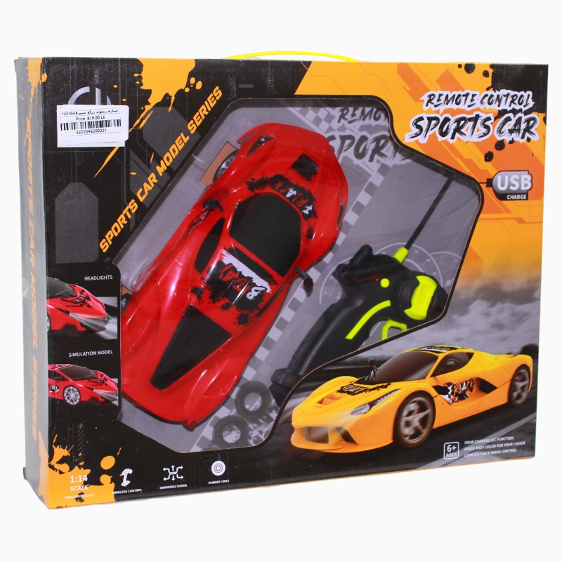 Remote Control Sports Car  1:16 Scale  Rechargeable – Red