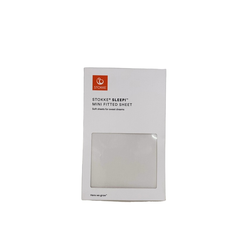 Stokke Sleepi Mini Fitted Sheet, V3, White