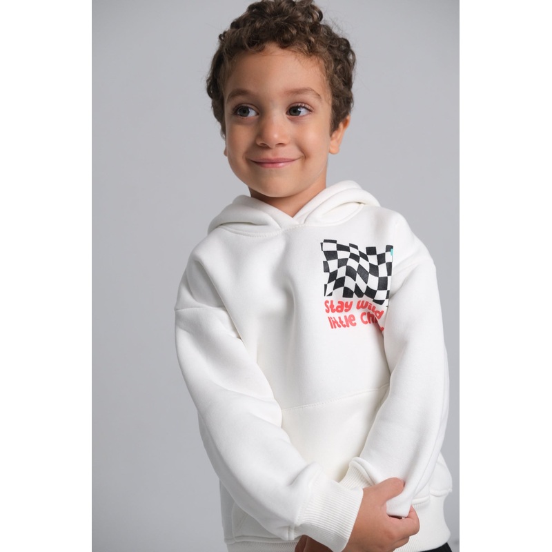 Unisex “Stay Wild Little Child” Long-Sleeved Hoodie