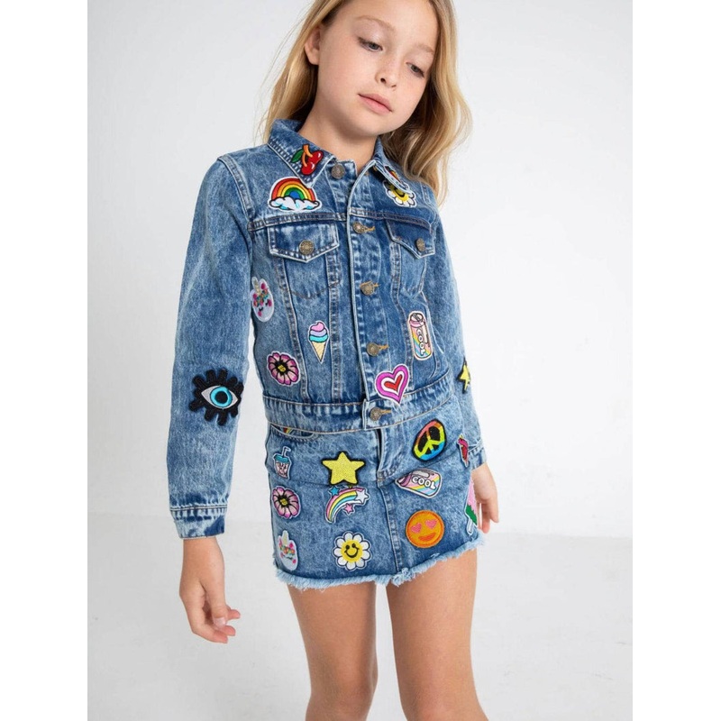 All About the Patch Crop Denim Jacket