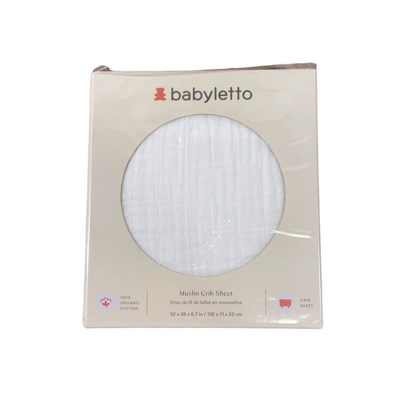 Babyletto Muslin Crib Sheet, White