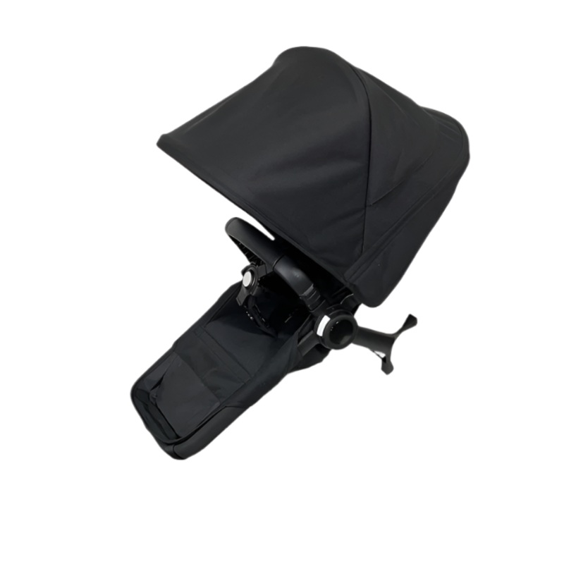 Bugaboo Donkey 5 Duo Extension Set, 2024, Black, Midnight Black, Midnight Black, with Canopy