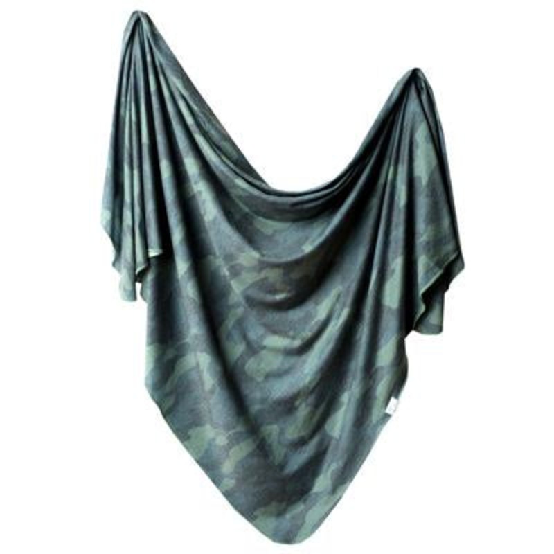 Knit Swaddle Blanket – Hunter