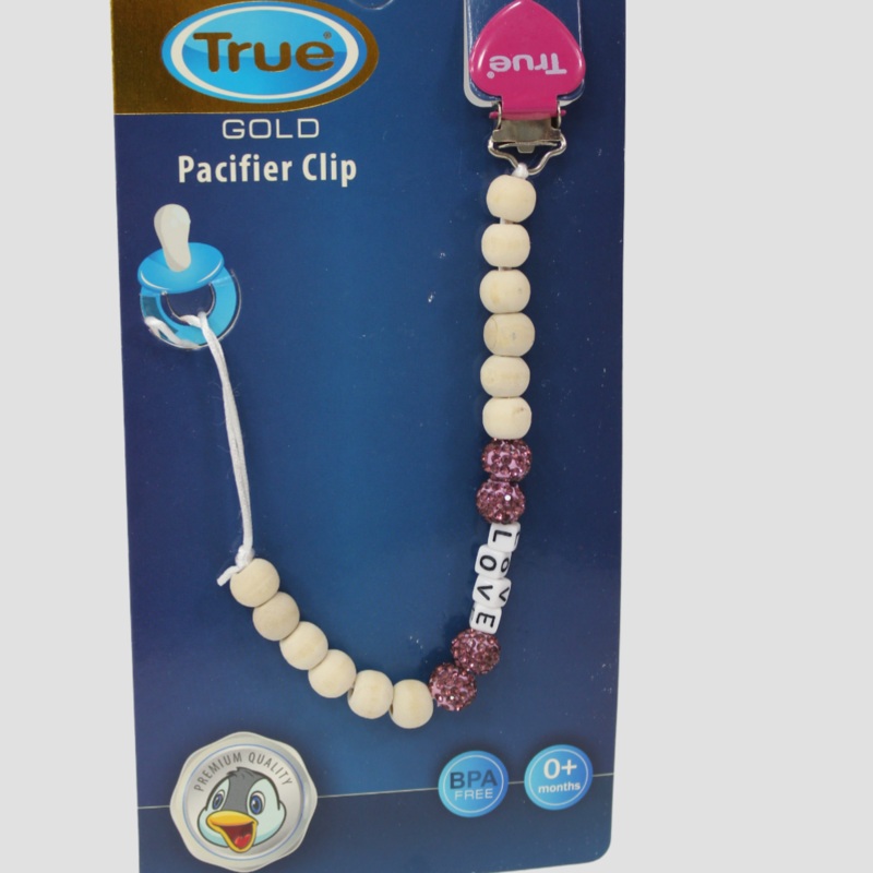 True Gold Pacifier Clip  Stylish & Secure For Your Little One