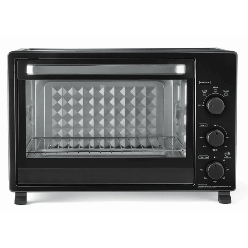 XL Toaster Oven, 32L/ 6-Slice Family Size, Black, 1500W (See Description)