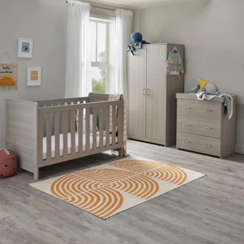 Babymore Caro 3 Piece Room Set – Grey Wash