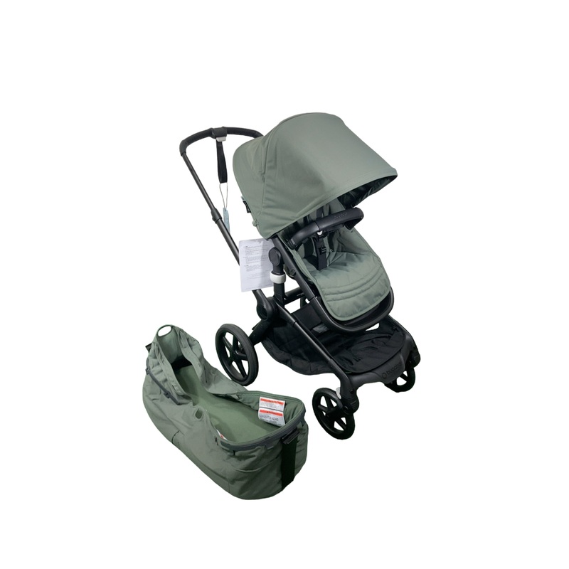 Bugaboo Fox 5 Stroller, 2024, Black Frame, Forest Green