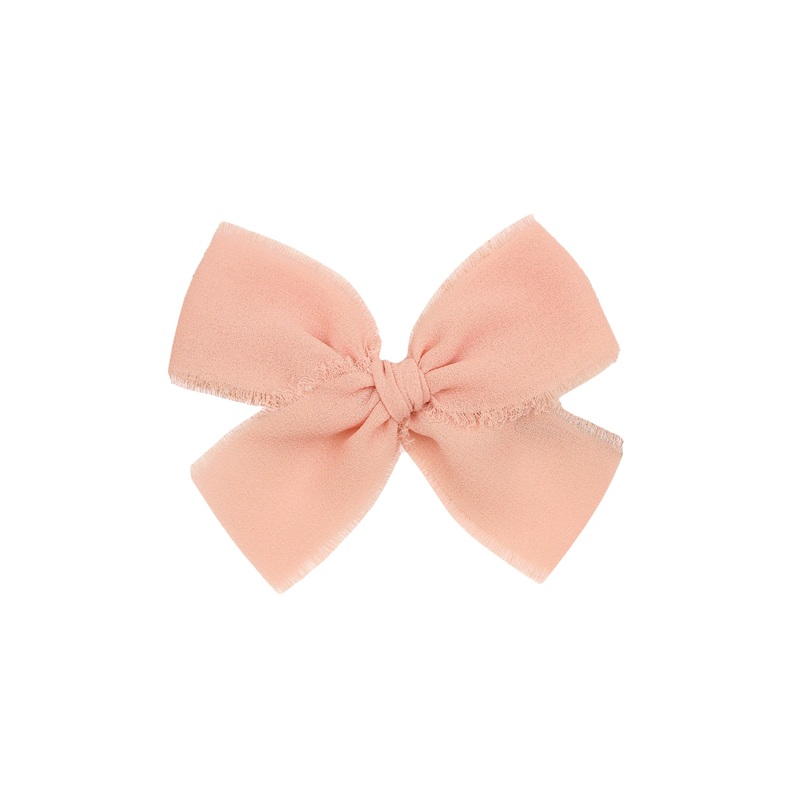 Chiffon Bow – Rose Clip