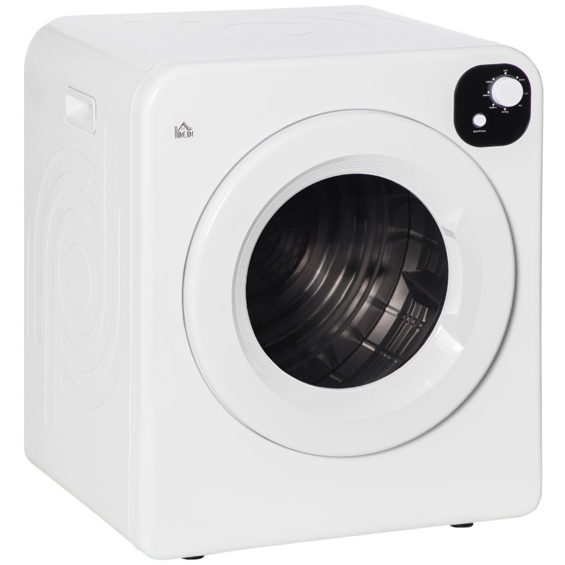 Compact Laundry Dryer 1300W Front Load Electric Dryer – White