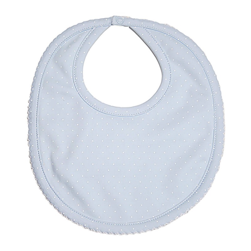 Kissy Kissy Bib Dots Blue/White