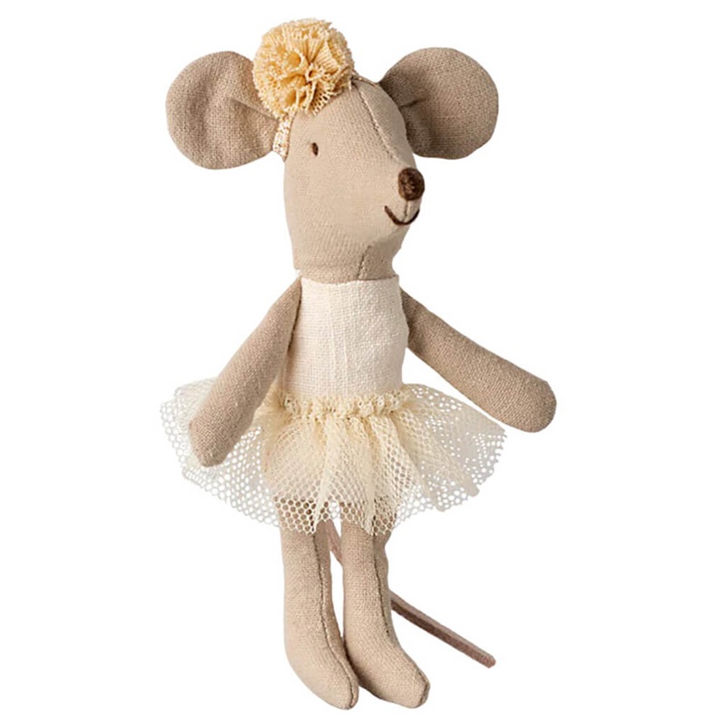 Little Sister Ballerina Mouse – Off White