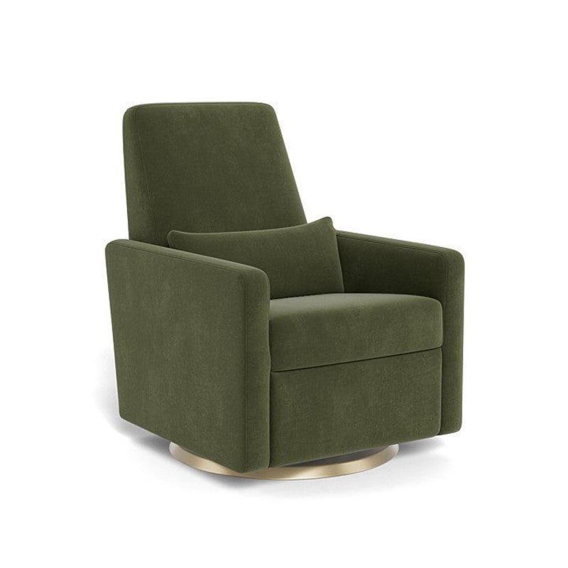 Monte Design – Grano Glider Recliner – Matte Gold Swivel Base