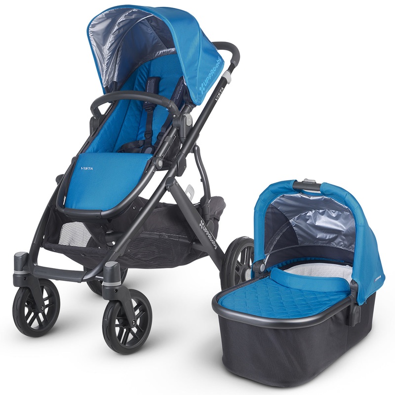 UPPAbaby 2016 VISTA Stroller – Georgie (Marine Blue/Carbon)