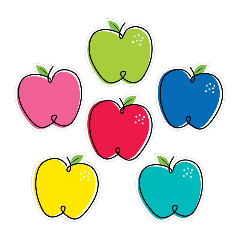 Doodle Apples (Core Decor) Designer 6″ Cut-Outs