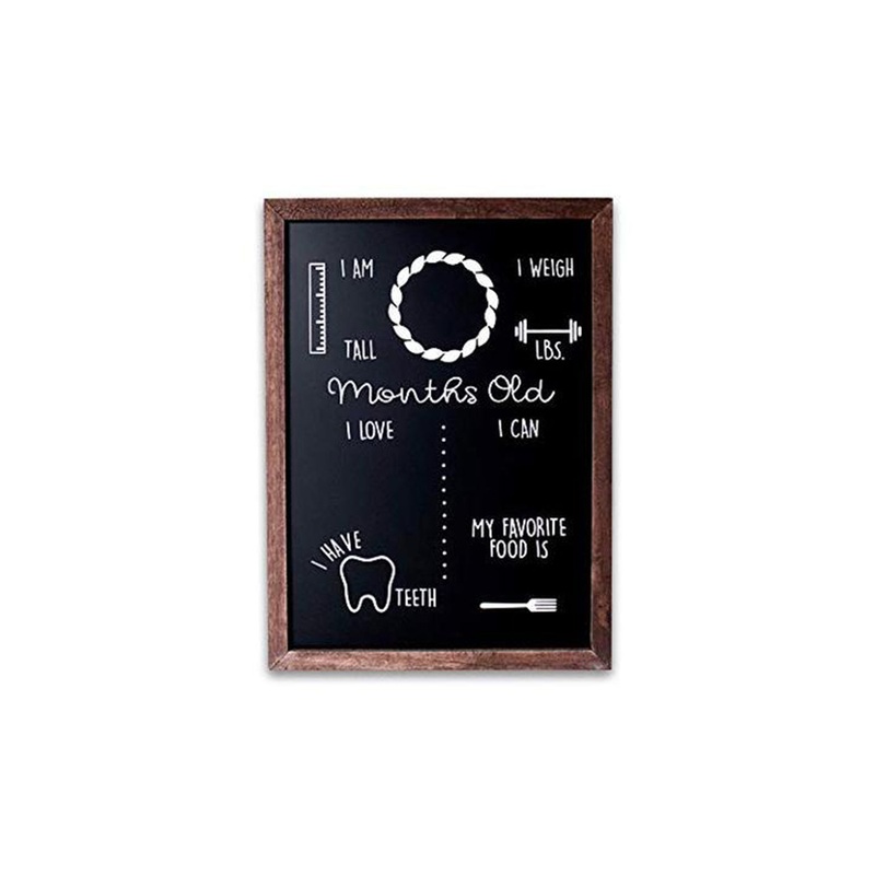 Olive & Emma Monthly Milestones Reusable Chalboard Sign