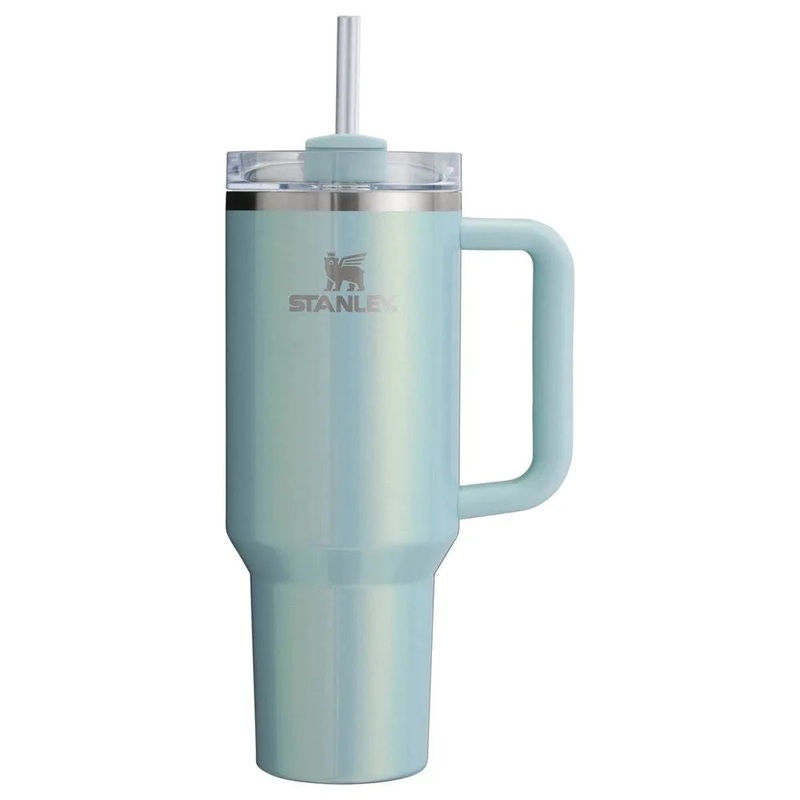 Stanley 40 Oz Stainless Steel H2.0 Flowstate Quencher Tumbler- Blueberry Milk