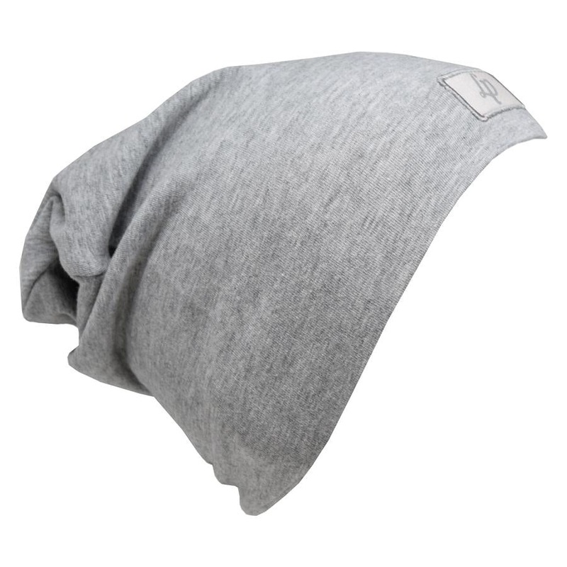 Cotton Slouch Beanie – Heather Grey 0-3mo