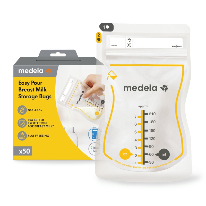 Easy Pour Breast Milk Storage Bags 50 ct