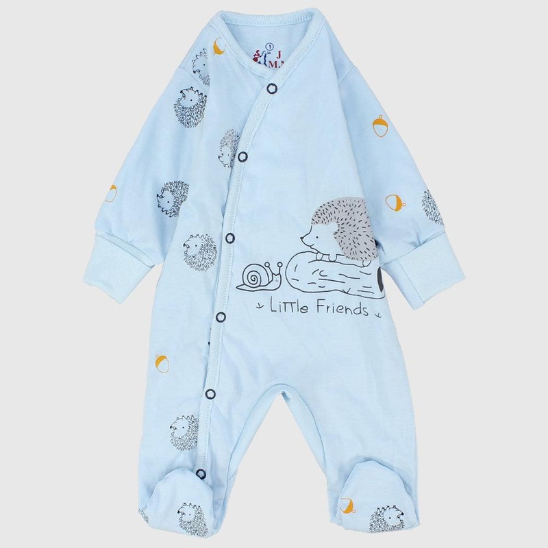 Friendly Hedgehog Long-Sleeved Baby Footie