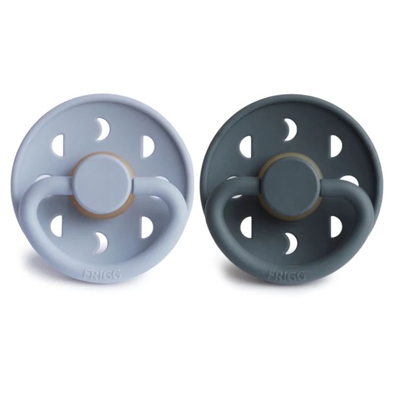Moon Natural Rubber Baby Pacifier – 2 Pack