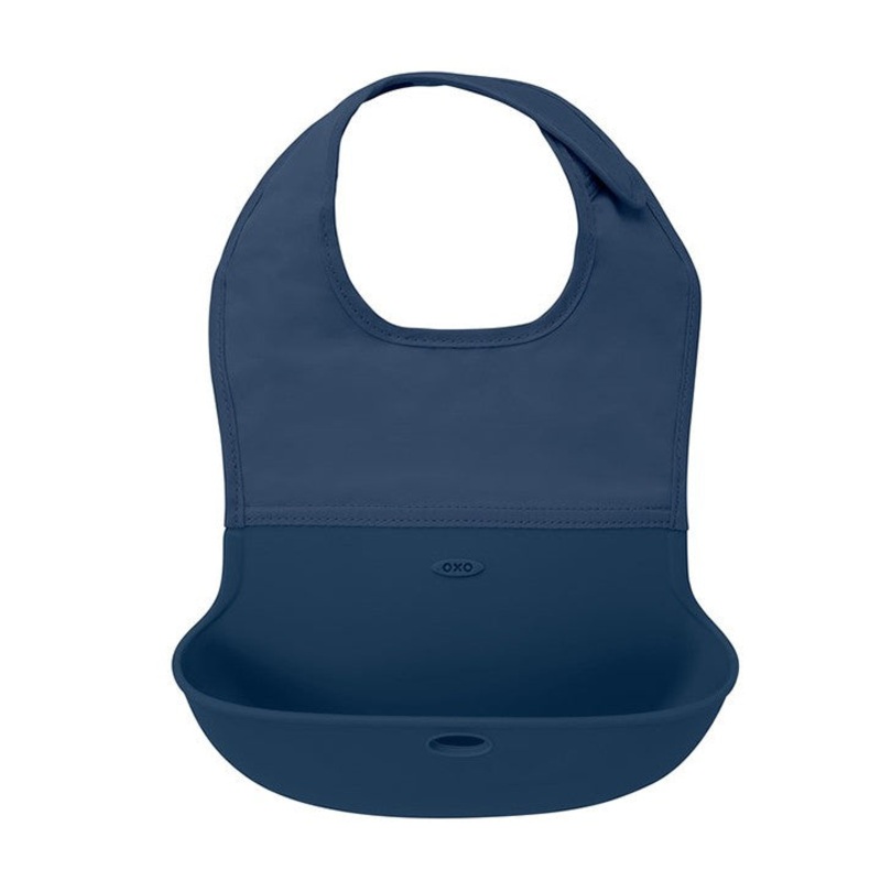 Silicone Roll-Up Pocket Bib Sage