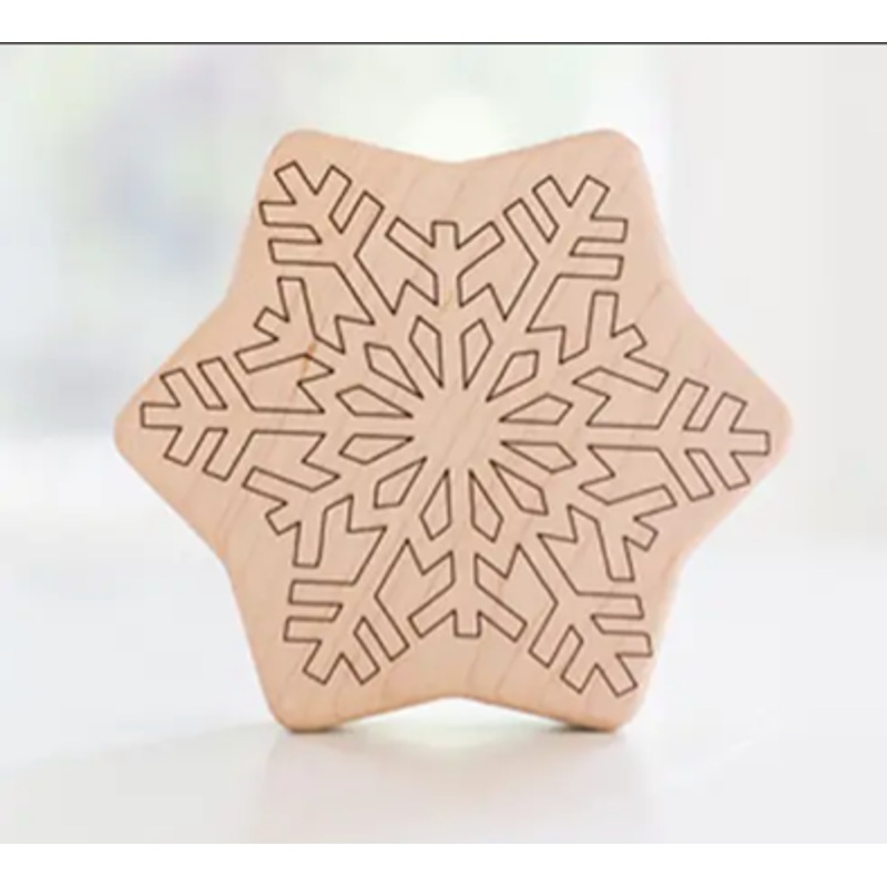 Solid Snowflake Rattle