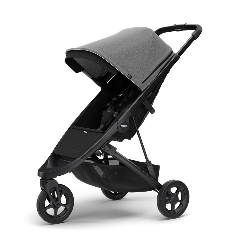 Spring Stroller – Grey Melange/Black Frame