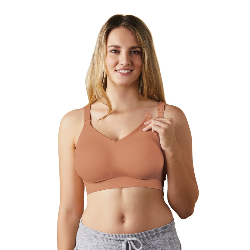 Body Silk Seamless Nursing Bra – Cinnamon (Sustainable Collection) S
