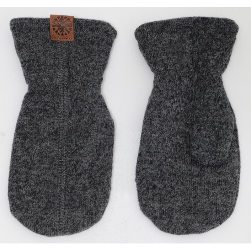 Fine Knit Mittens – Black Mix 9-24 mo