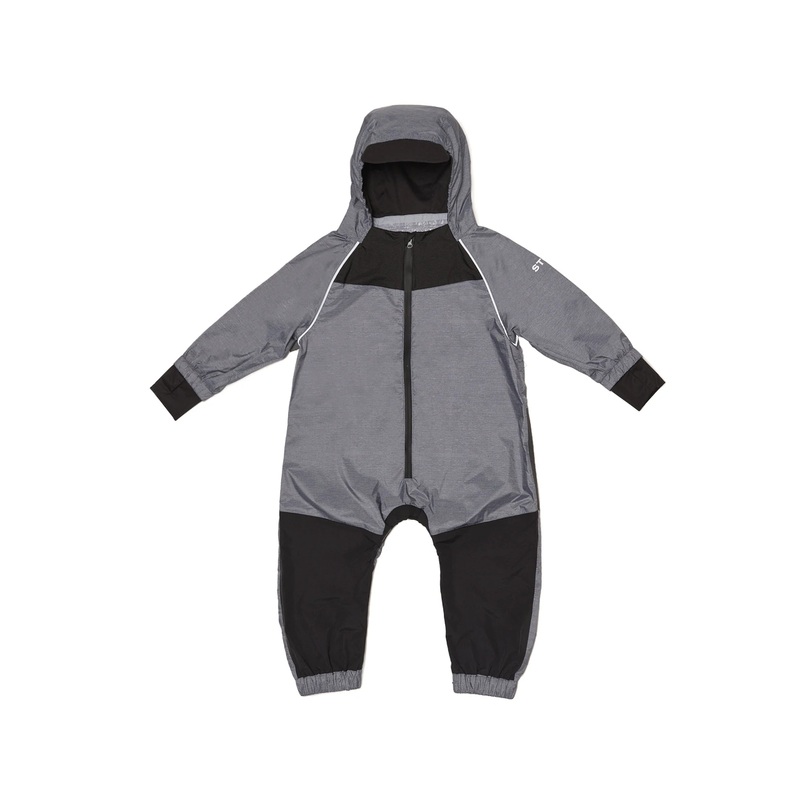 Rain Suit – Black/Heather Grey 12m-18m