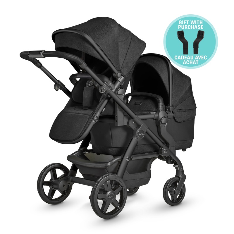 Wave 2023 Single-to-Double Stroller – Onyx