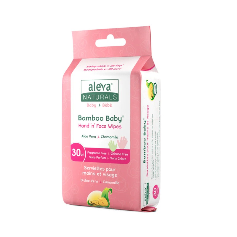 Bamboo Baby Hand and Face Wipes (30 pk)