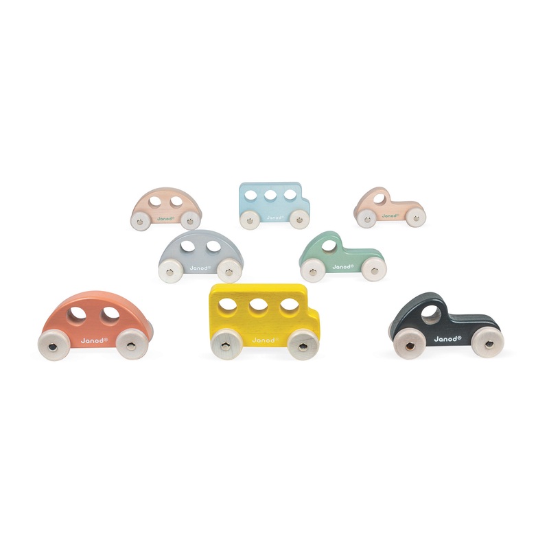 Small Push-Along Vehicle Blue Bus