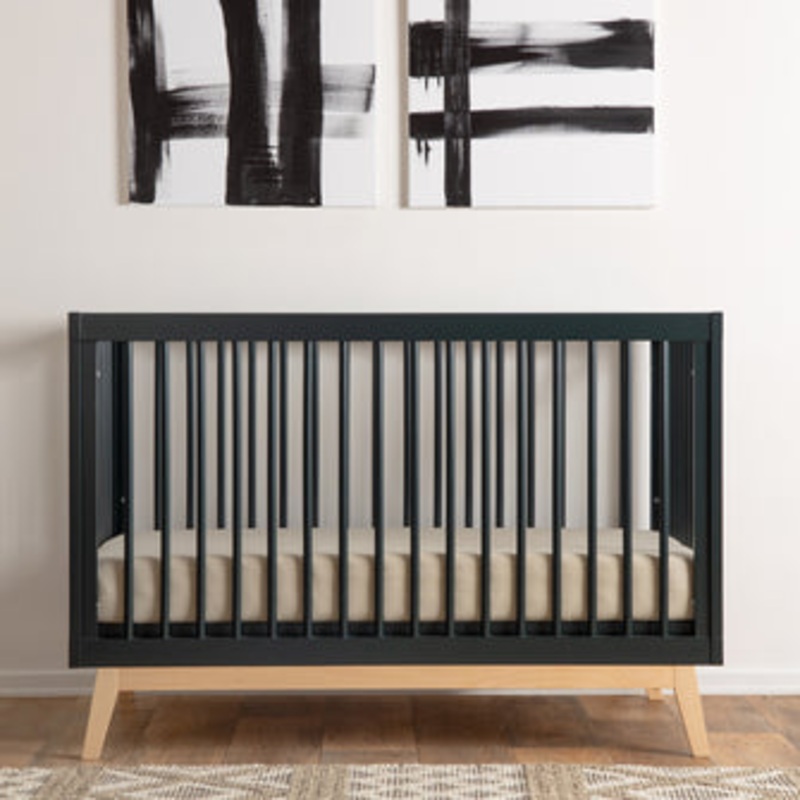 Soho 3-in-1 Convertible Crib -Black/Natural