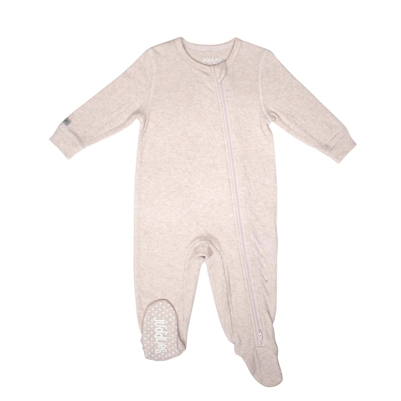 Two-Way Zipper Cotton Sleeper – Rosewater Fleck Newborn