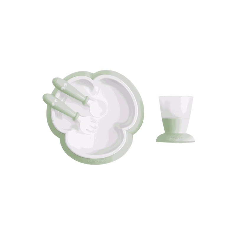Baby Feeding Set (4 pcs) Powder Green