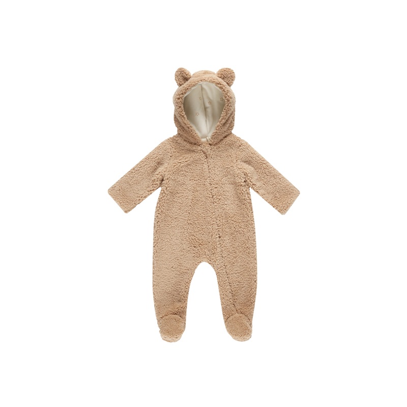 Bear Jumpsuit – Beige 0-3