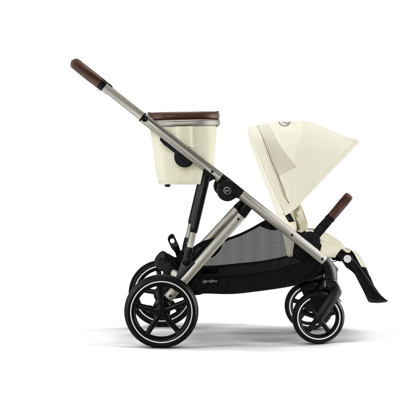 Gazelle S Stroller – Seashell Beige Seat/Taupe Frame