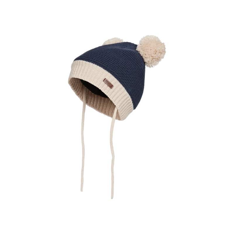 Minnie Double Pom Pom Knit Toque – Dark Navy 0-3 mo