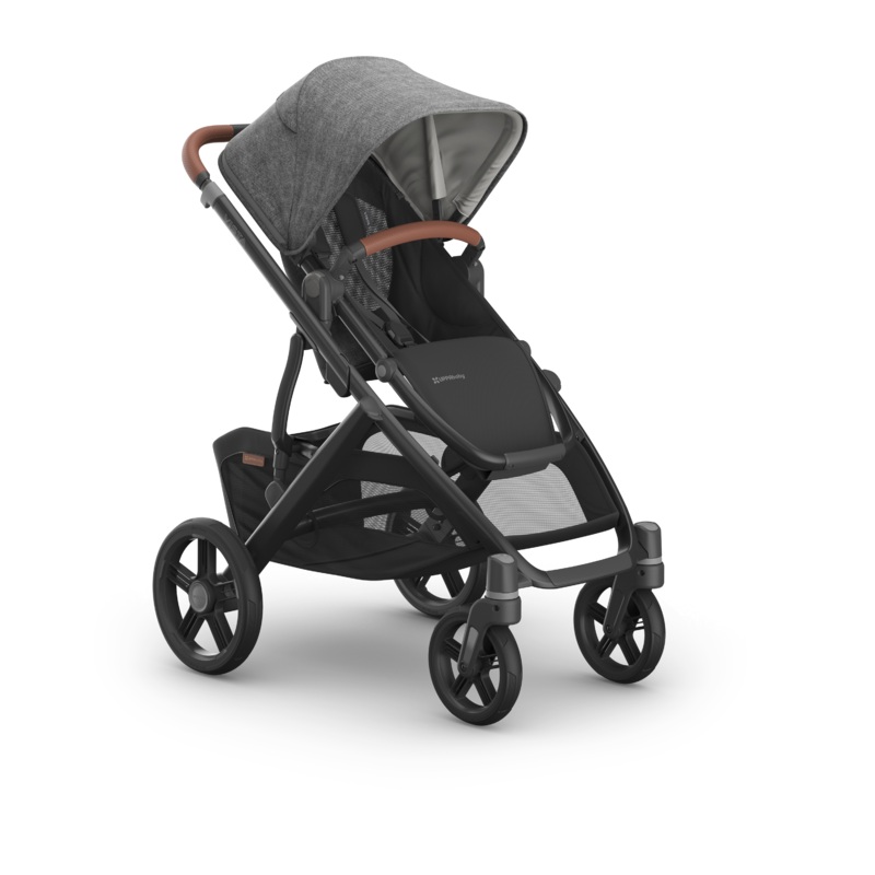Vista V3 Stroller – GREYSON (Charcoal Melange/Carbon Frame/Saddle Leather)