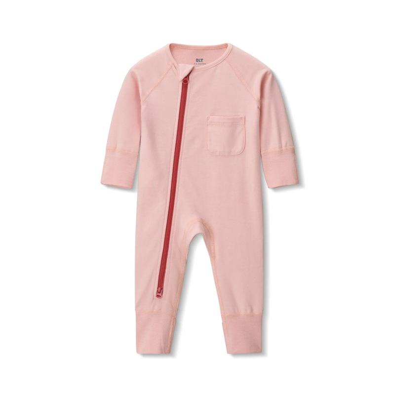 Zip Romper in Cotton Candy NB