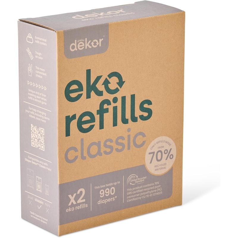 Eko Classic Diaper Pail 2 Pack Refill