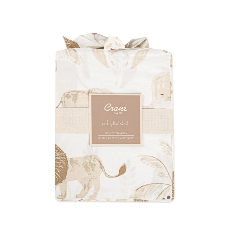 Fitted Crib Sheet – Safari