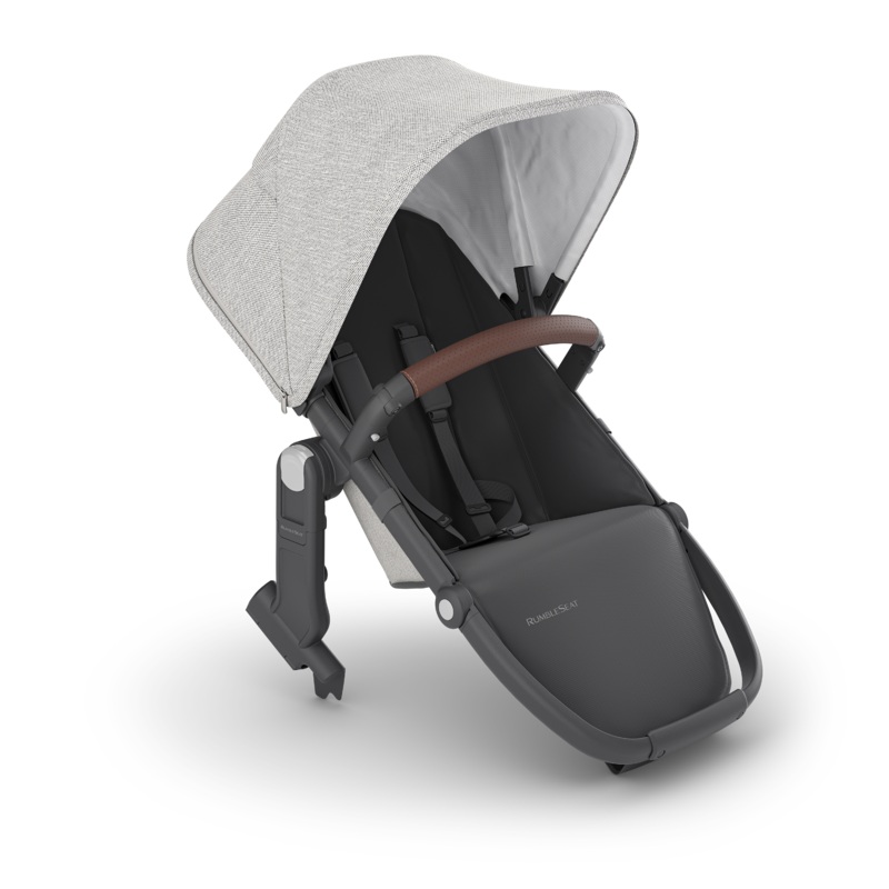 Vista RumbleSeat V2+ ANTHONY (White & Grey Chenille | Carbon Frame | Chestnut Leather)